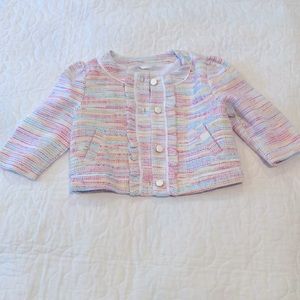 Janie and Jack pastel woven blazer